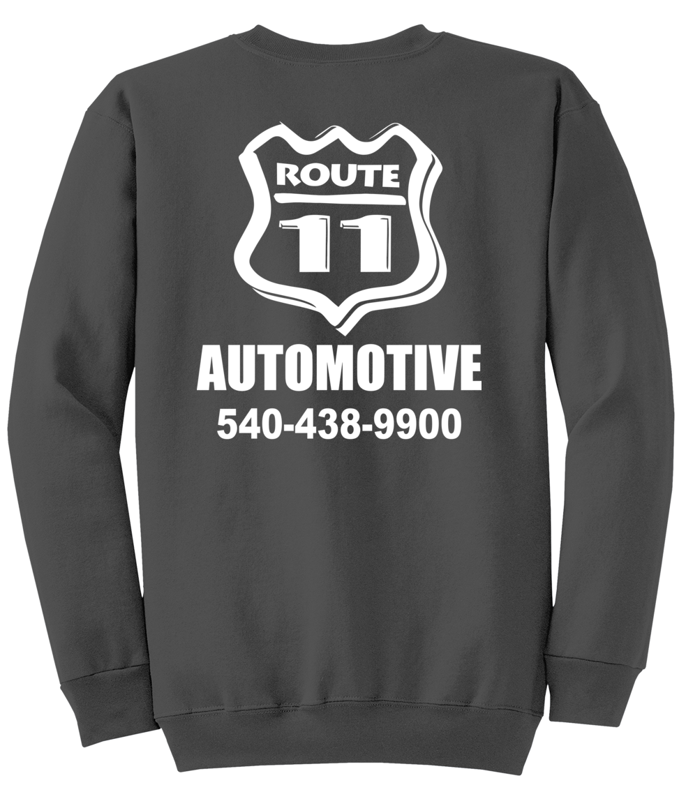 Sweatshirt - Core Fleece Crewneck - PC78 - Route 11 Automotive