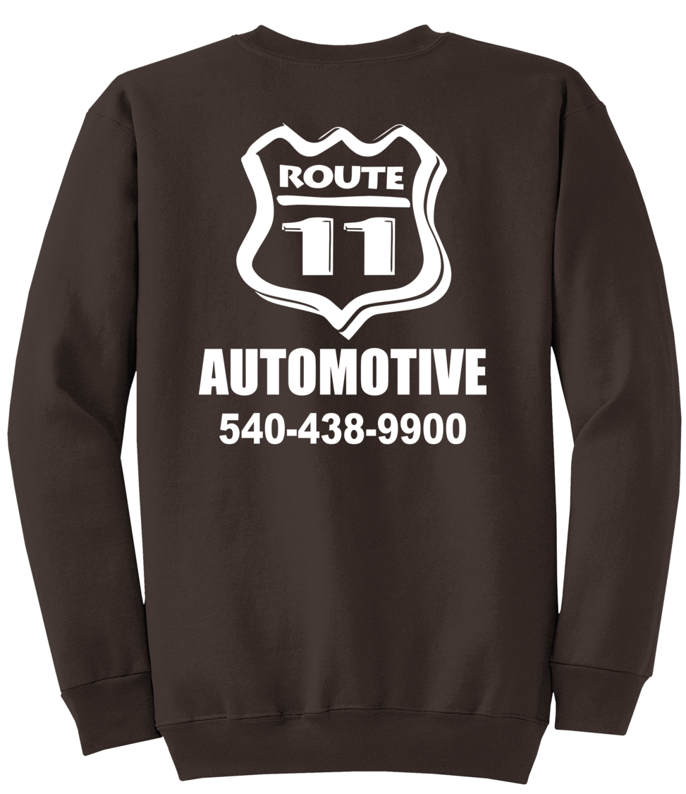 Sweatshirt - Core Fleece Crewneck - PC78 - Route 11 Automotive