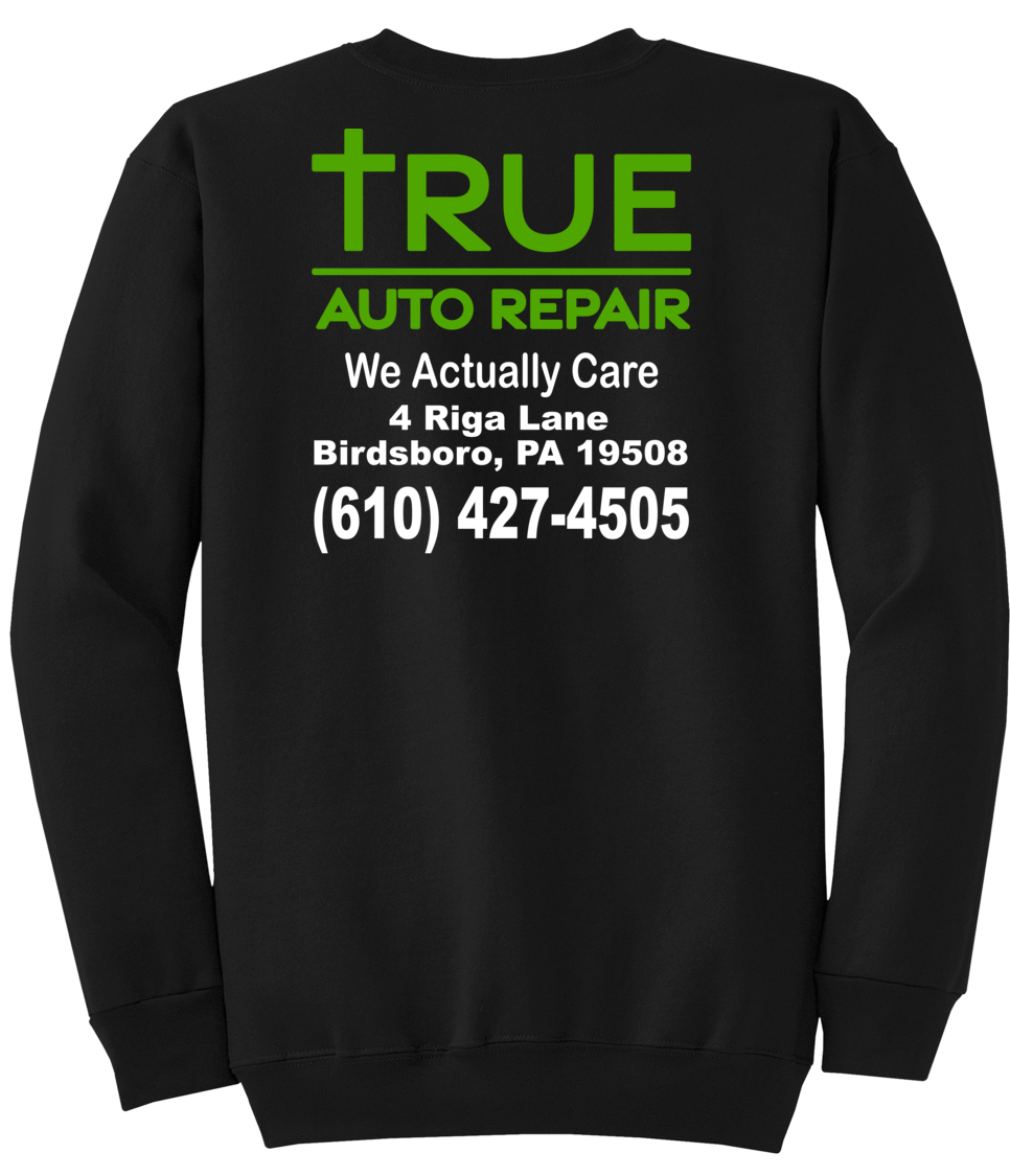Sweatshirt - Core Fleece Crewneck Sweatshirt w/ Kangaroo Pocket - PC78 - True Auto Repair