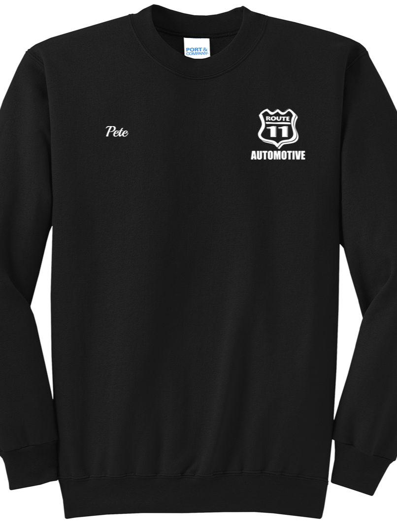 Sweatshirt - Core Fleece Crewneck - PC78 - Route 11 Automotive