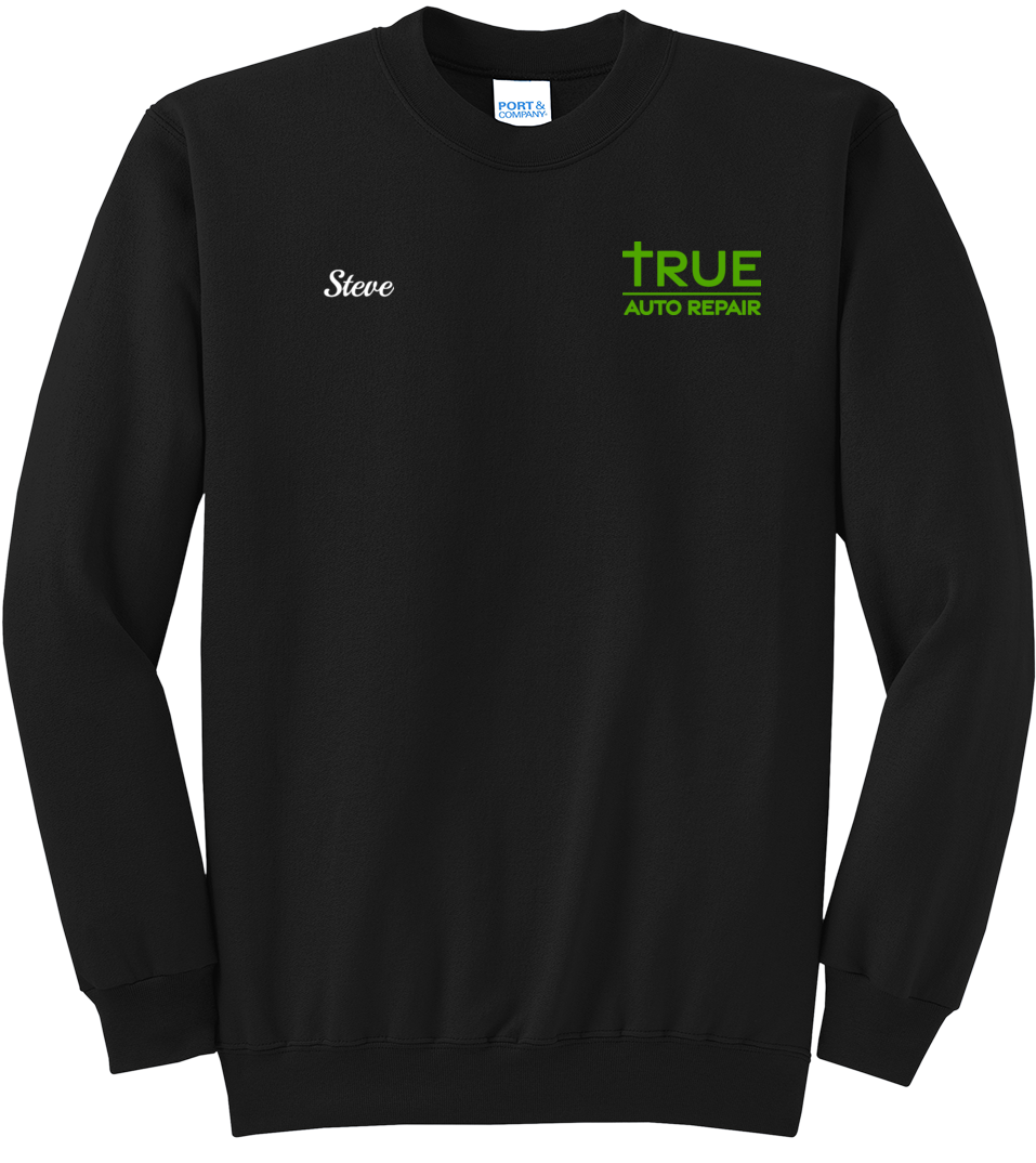 Sweatshirt - Core Fleece Crewneck Sweatshirt w/ Kangaroo Pocket - PC78 - True Auto Repair