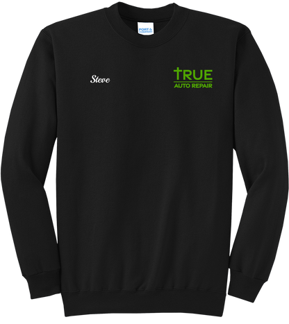 Sweatshirt - Core Fleece Crewneck Sweatshirt w/ Kangaroo Pocket - PC78 - True Auto Repair