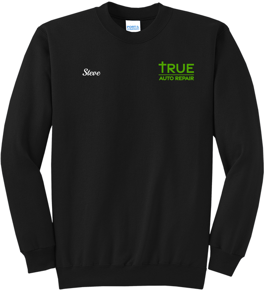 Sweatshirt - Core Fleece Crewneck Sweatshirt w/ Kangaroo Pocket - PC78 - True Auto Repair