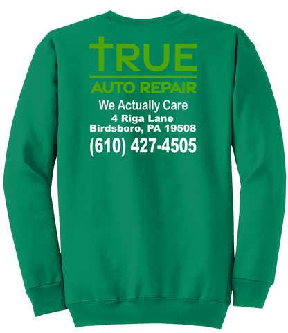 Sweatshirt - Core Fleece Crewneck Sweatshirt w/ Kangaroo Pocket - PC78 - True Auto Repair