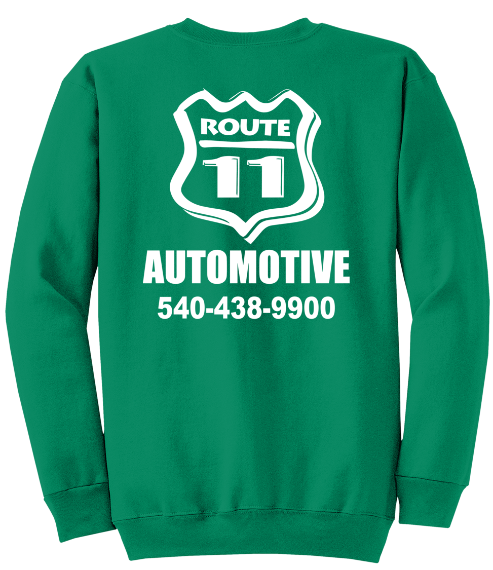 Sweatshirt - Core Fleece Crewneck - PC78 - Route 11 Automotive