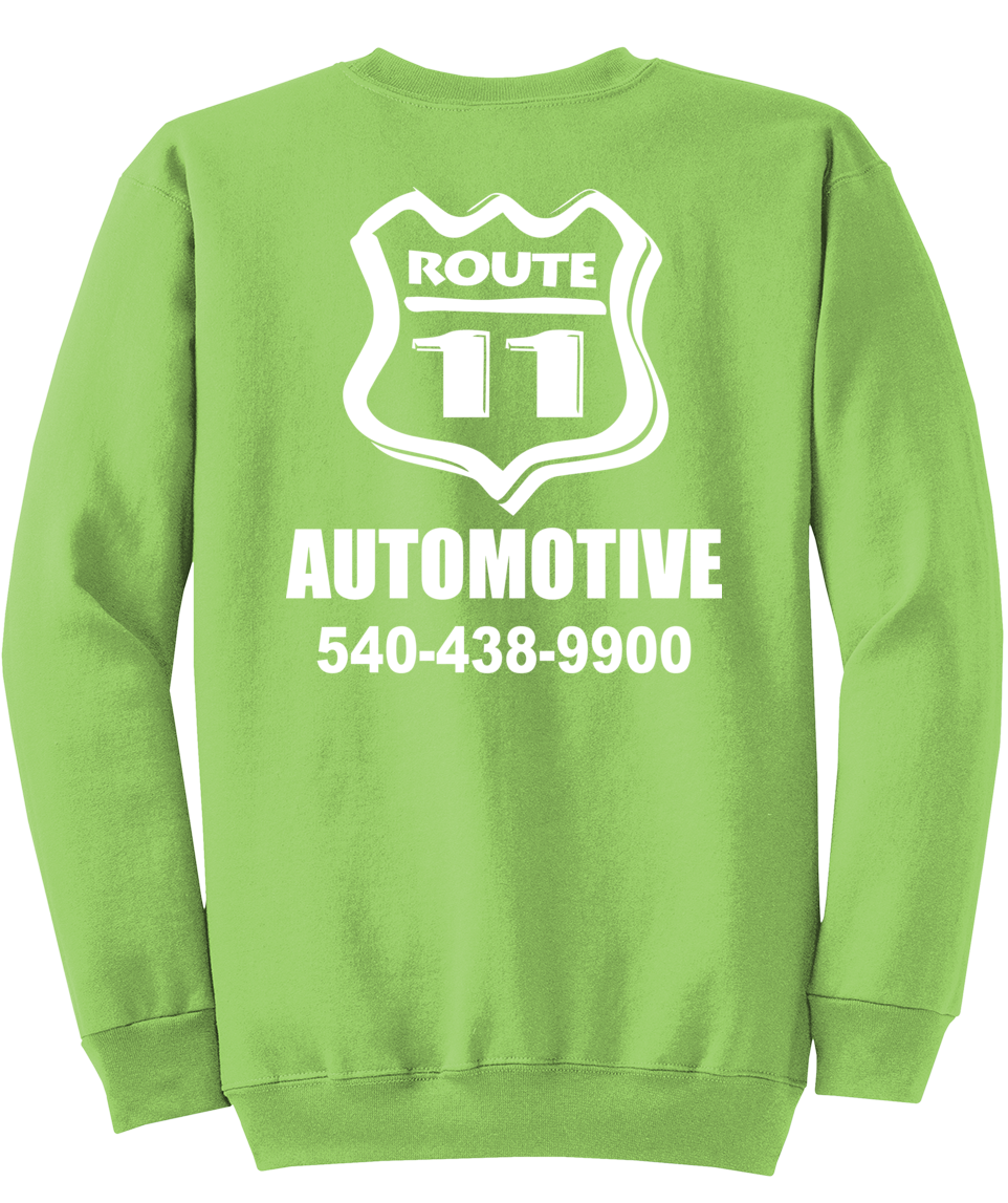 Sweatshirt - Core Fleece Crewneck - PC78 - Route 11 Automotive