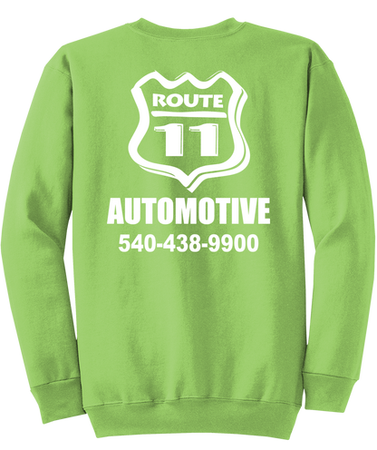 Sweatshirt - Core Fleece Crewneck - PC78 - Route 11 Automotive