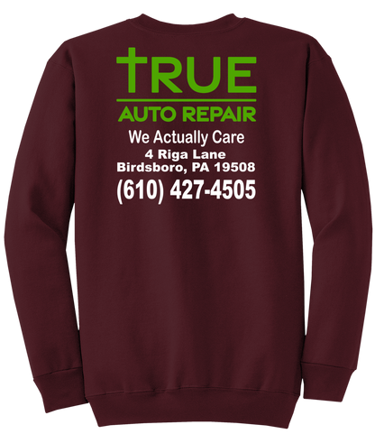 Sweatshirt - Core Fleece Crewneck Sweatshirt w/ Kangaroo Pocket - PC78 - True Auto Repair