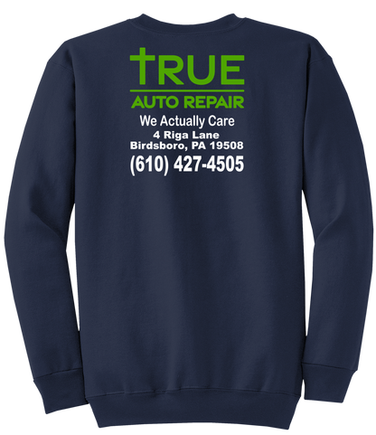 Sweatshirt - Core Fleece Crewneck Sweatshirt w/ Kangaroo Pocket - PC78 - True Auto Repair