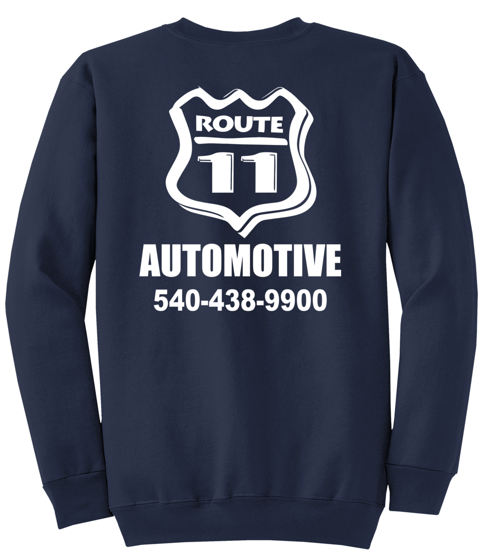 Sweatshirt - Core Fleece Crewneck - PC78 - Route 11 Automotive