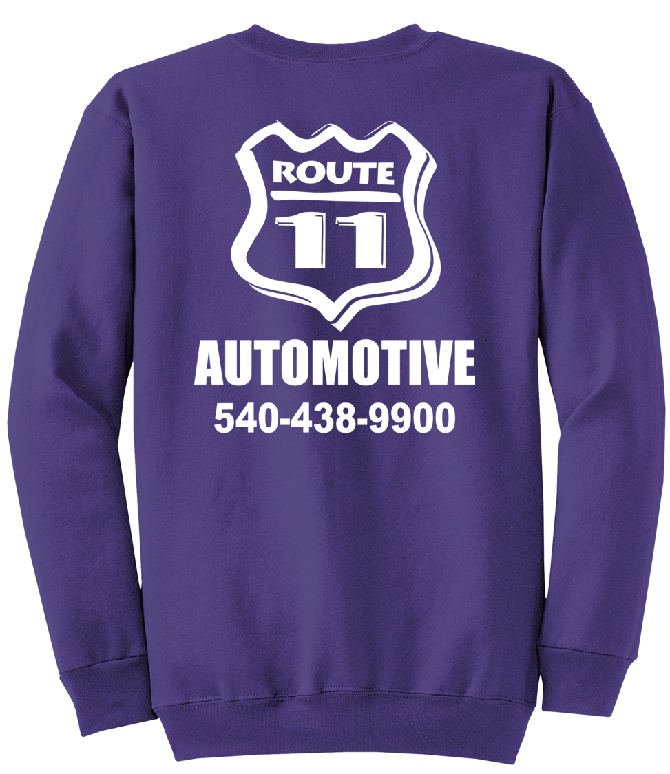 Sweatshirt - Core Fleece Crewneck - PC78 - Route 11 Automotive