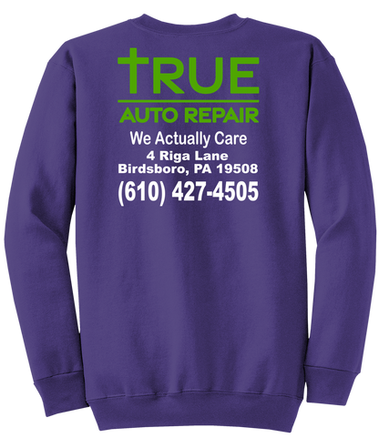Sweatshirt - Core Fleece Crewneck Sweatshirt w/ Kangaroo Pocket - PC78 - True Auto Repair