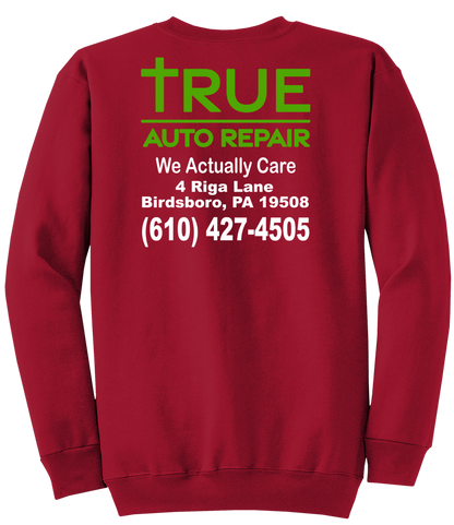 Sweatshirt - Core Fleece Crewneck Sweatshirt w/ Kangaroo Pocket - PC78 - True Auto Repair