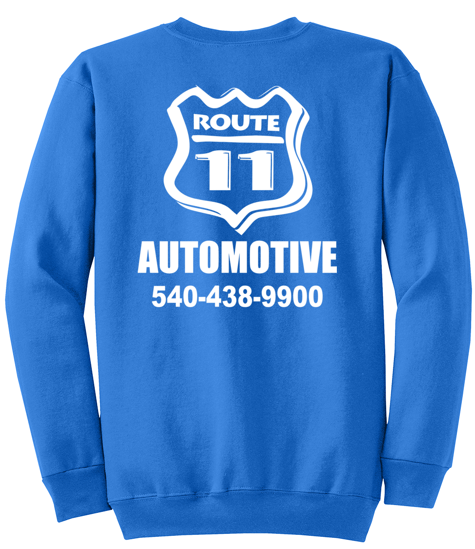 Sweatshirt - Core Fleece Crewneck - PC78 - Route 11 Automotive