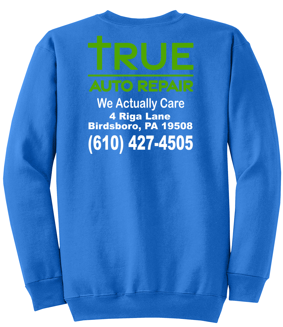 Sweatshirt - Core Fleece Crewneck Sweatshirt w/ Kangaroo Pocket - PC78 - True Auto Repair