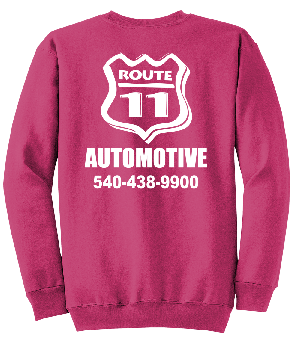 Sweatshirt - Core Fleece Crewneck - PC78 - Route 11 Automotive