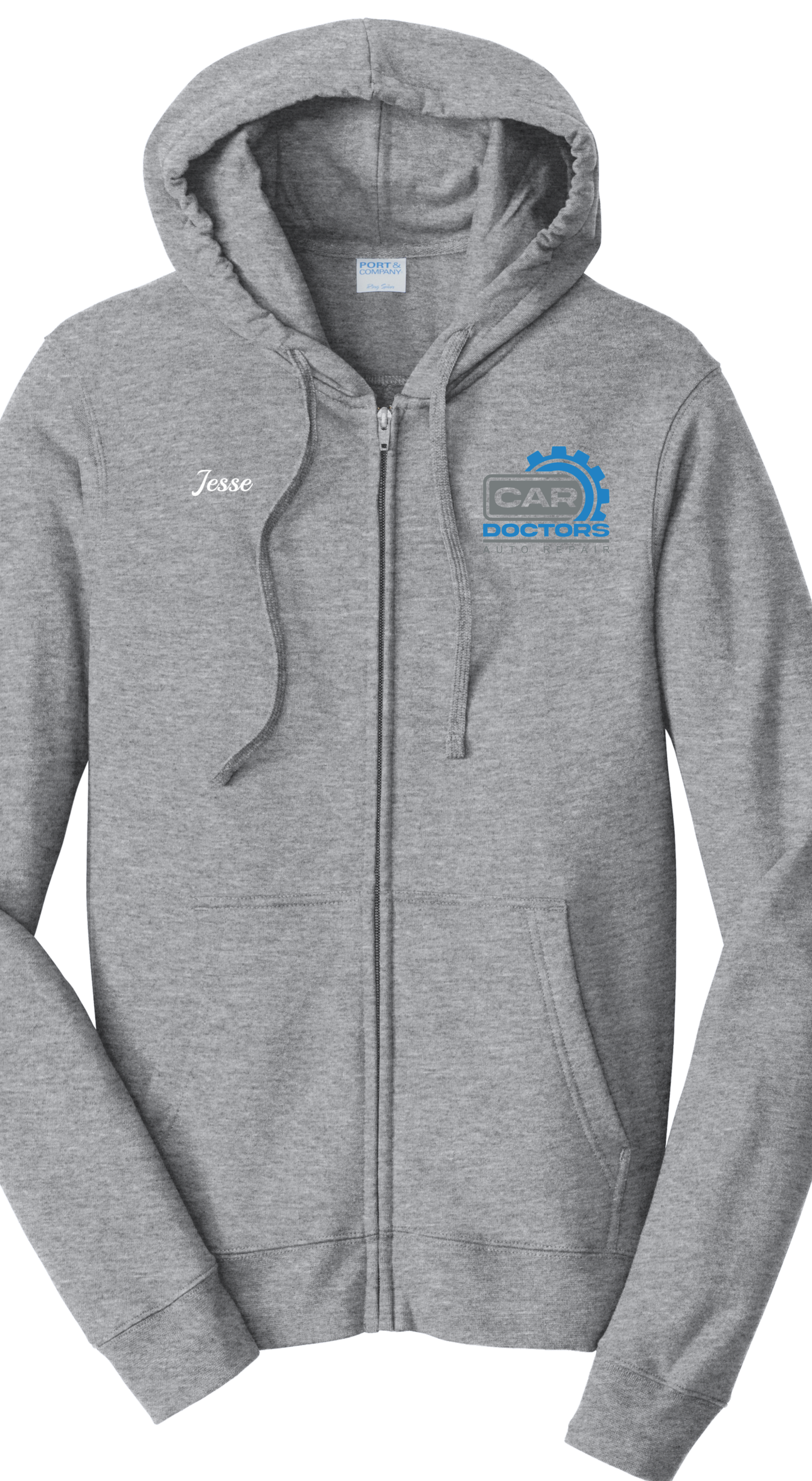 Port & Company® Fan Favorite™ Fleece Full-Zip Hooded Sweatshirt PC850ZH - Car Doctors