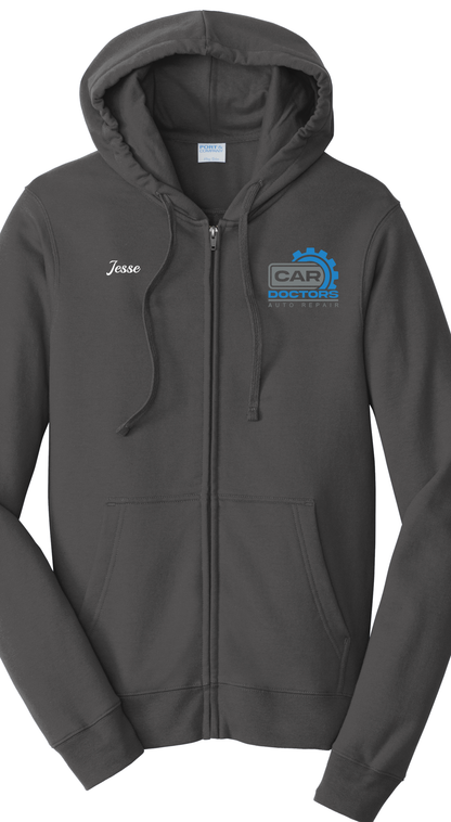 Port & Company® Fan Favorite™ Fleece Full-Zip Hooded Sweatshirt PC850ZH - Car Doctors