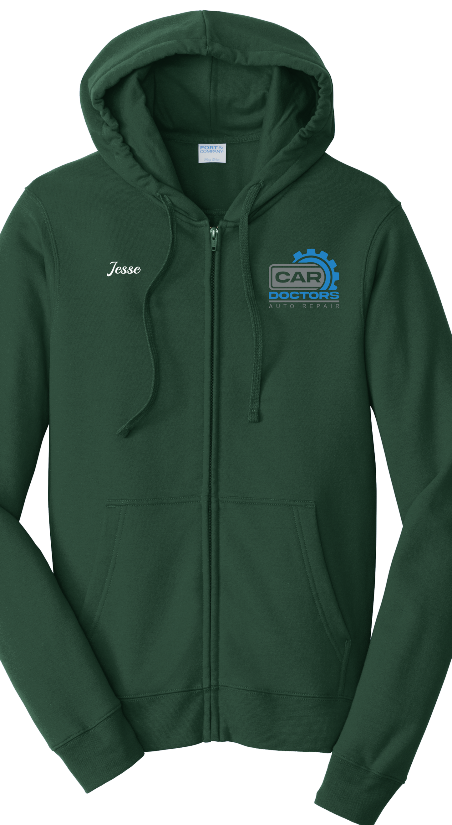 Port & Company® Fan Favorite™ Fleece Full-Zip Hooded Sweatshirt PC850ZH - Car Doctors