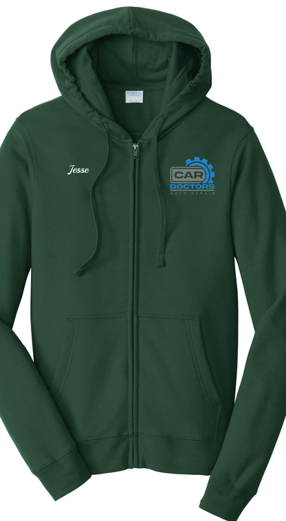 Port & Company® Fan Favorite™ Fleece Full-Zip Hooded Sweatshirt PC850ZH - Car Doctors