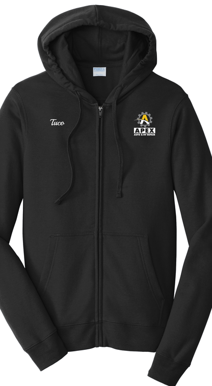 Full-Zip Hoodie - Fan Favorite™ Fleece Hooded Sweatshirt PC850ZH - Apex Auto and RV Repair