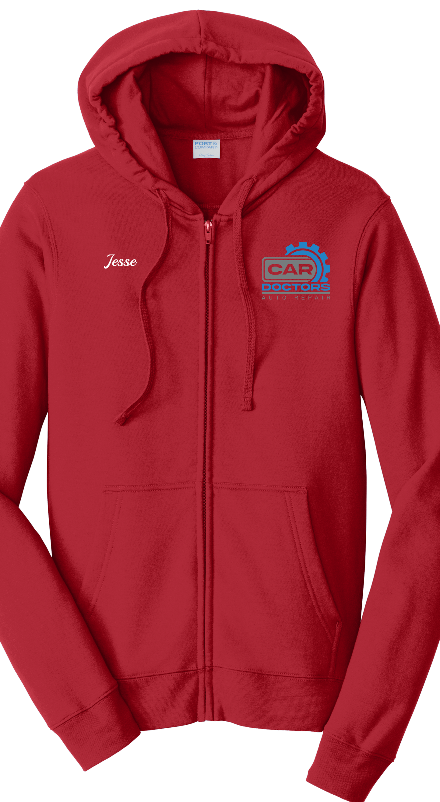 Port & Company® Fan Favorite™ Fleece Full-Zip Hooded Sweatshirt PC850ZH - Car Doctors