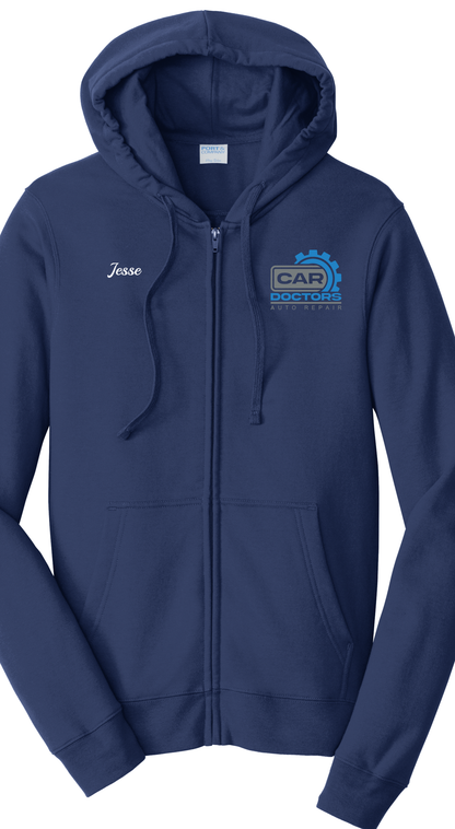 Port & Company® Fan Favorite™ Fleece Full-Zip Hooded Sweatshirt PC850ZH - Car Doctors