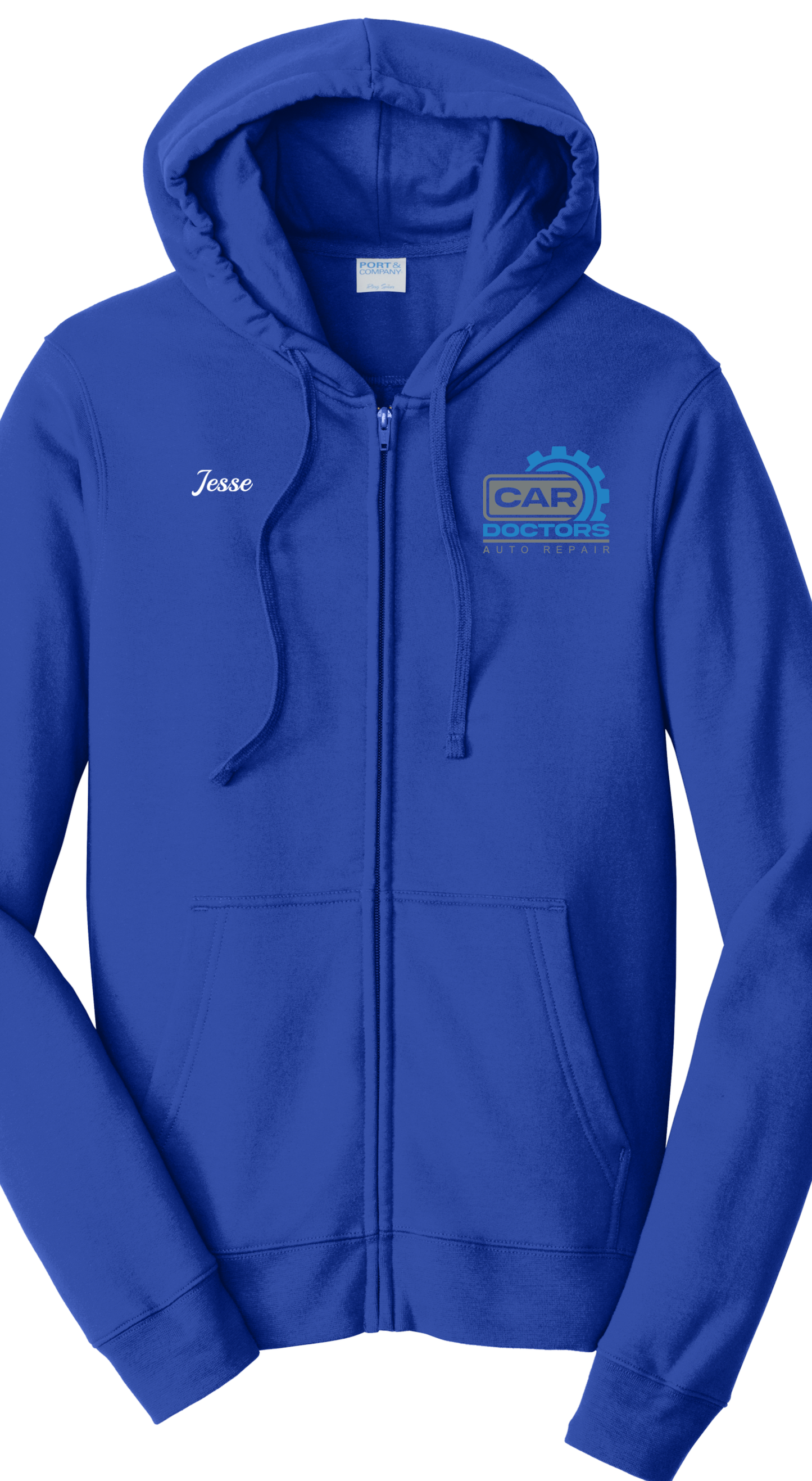 Port & Company® Fan Favorite™ Fleece Full-Zip Hooded Sweatshirt PC850ZH - Car Doctors