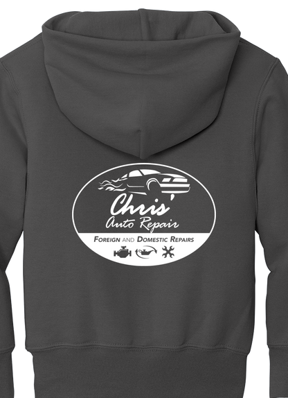 Premium Youth Hoodie - Port & Co Youth Core Fleece Pullover Hooded Sweatshirt PC90HY  - Chris Auto Repair