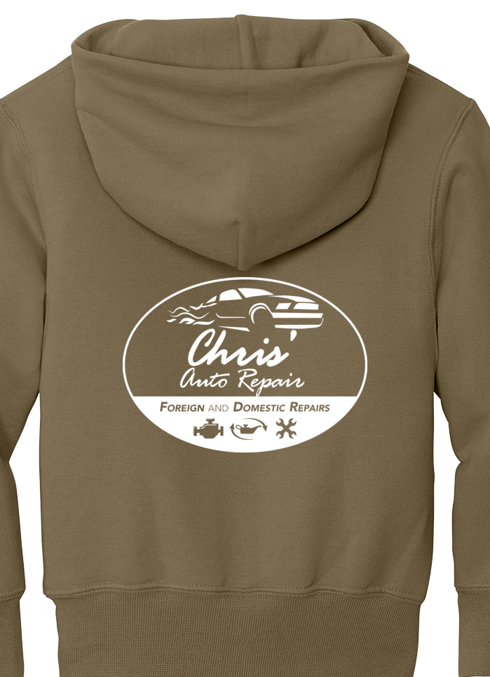 Premium Youth Hoodie - Port & Co Youth Core Fleece Pullover Hooded Sweatshirt PC90HY  - Chris Auto Repair