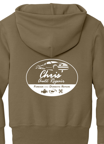 Premium Youth Hoodie - Port & Co Youth Core Fleece Pullover Hooded Sweatshirt PC90HY  - Chris Auto Repair