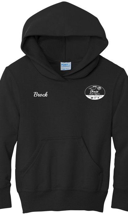 Premium Youth Hoodie - Port & Co Youth Core Fleece Pullover Hooded Sweatshirt PC90HY  - Chris Auto Repair