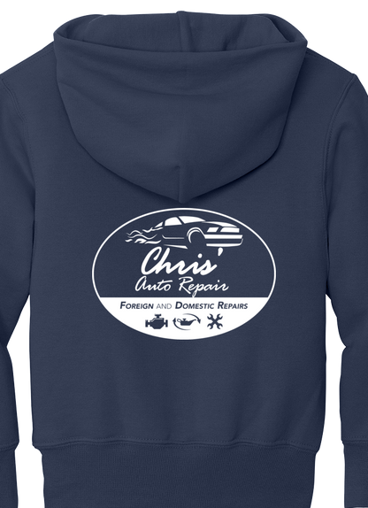 Premium Youth Hoodie - Port & Co Youth Core Fleece Pullover Hooded Sweatshirt PC90HY  - Chris Auto Repair