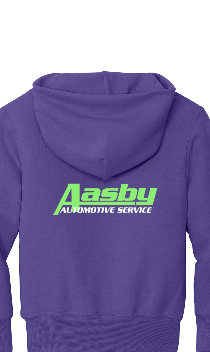 Premium Youth Hoodie - Port & Company® Youth Core Fleece Pullover Hooded Sweatshirt PC90HY  - Aasby Automotive
