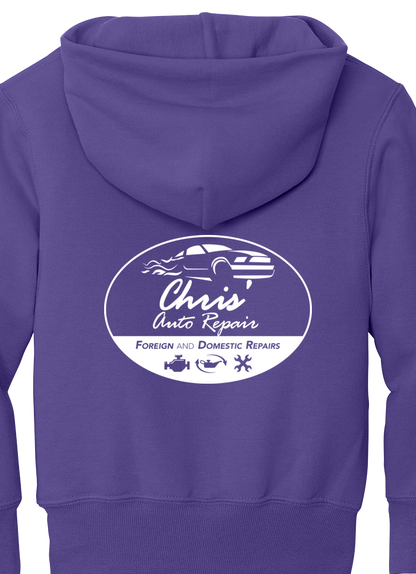 Premium Youth Hoodie - Port & Co Youth Core Fleece Pullover Hooded Sweatshirt PC90HY  - Chris Auto Repair