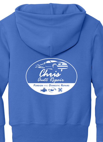 Premium Youth Hoodie - Port & Co Youth Core Fleece Pullover Hooded Sweatshirt PC90HY  - Chris Auto Repair
