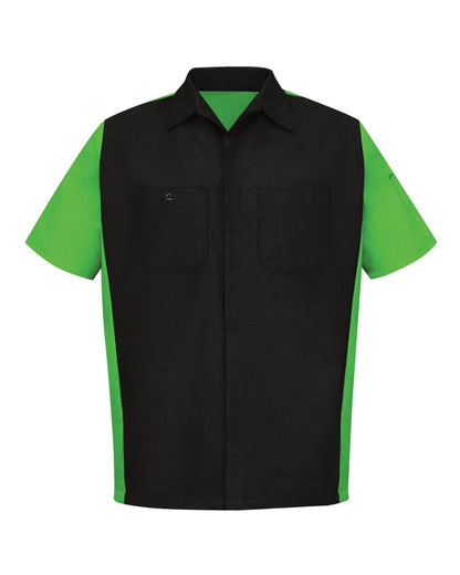 Technician Shirt - Short Sleeve TALL Ripstop Crew Red Kap - SY20T