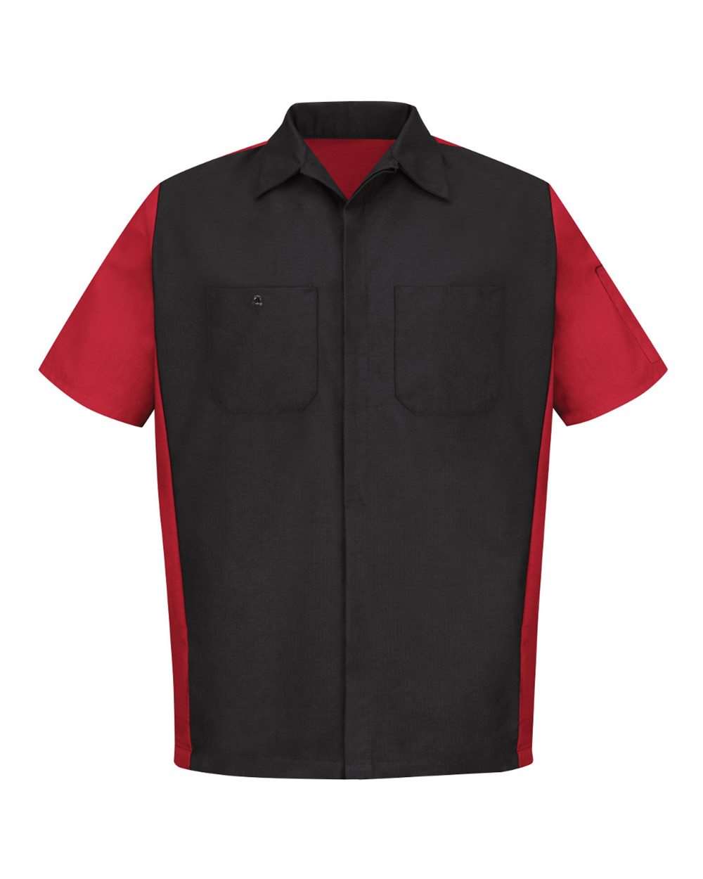 Technician Shirt - Short Sleeve TALL Ripstop Crew Red Kap - SY20T