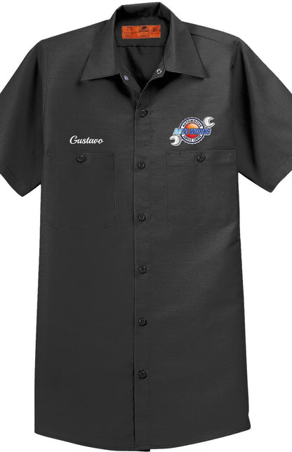 Work Shirt - Short Sleeve Industrial Work Shirt SP24 - Auto Works Automotive Service Center