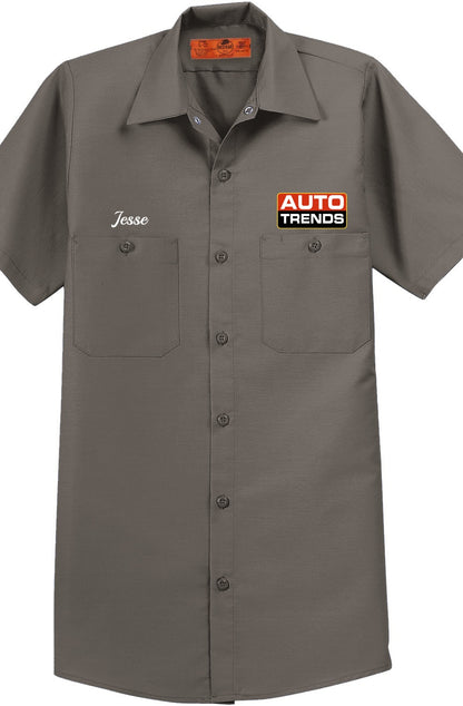 Work Shirt - Short Sleeve Industrial Work Shirt SP24 - Auto Trends