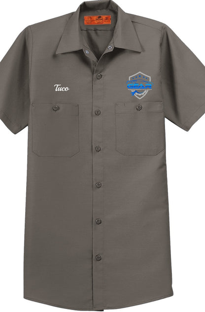 Work Shirt - Short Sleeve Industrial Work Shirt SP24 - Glenns European Auto Repair