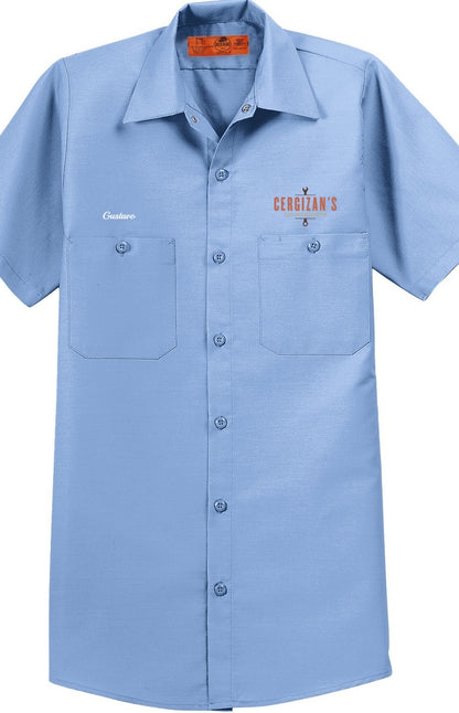 Work Shirt - Short Sleeve Industrial Work Shirt SP24 - Cergizan's Auto and Truck Repair