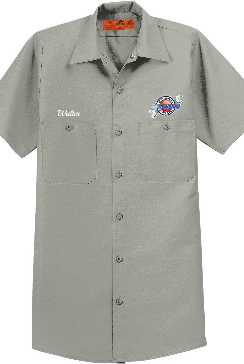 Work Shirt - Long Size, Short Sleeve Industrial Work Shirt SP24LONG - Auto Works Automotive Service Center