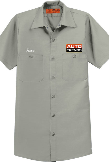 Work Shirt - Short Sleeve Industrial Work Shirt SP24 - Auto Trends