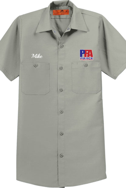 Work Shirt - Short Sleeve Industrial Work Shirt SP24 - Pierce Family Automotive