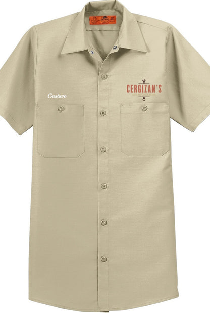 Work Shirt - Short Sleeve Industrial Work Shirt SP24 - Cergizan's Auto and Truck Repair