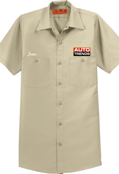 Work Shirt - Short Sleeve Industrial Work Shirt SP24 - Auto Trends