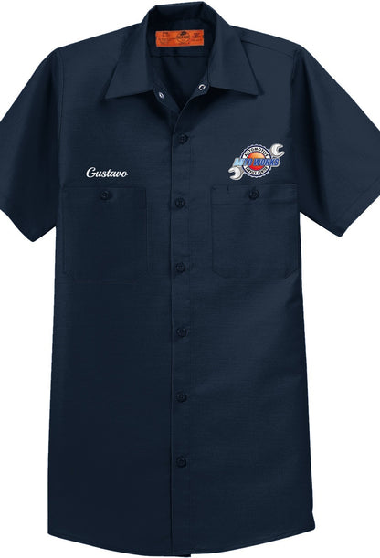 Work Shirt - Short Sleeve Industrial Work Shirt SP24 - Auto Works Automotive Service Center