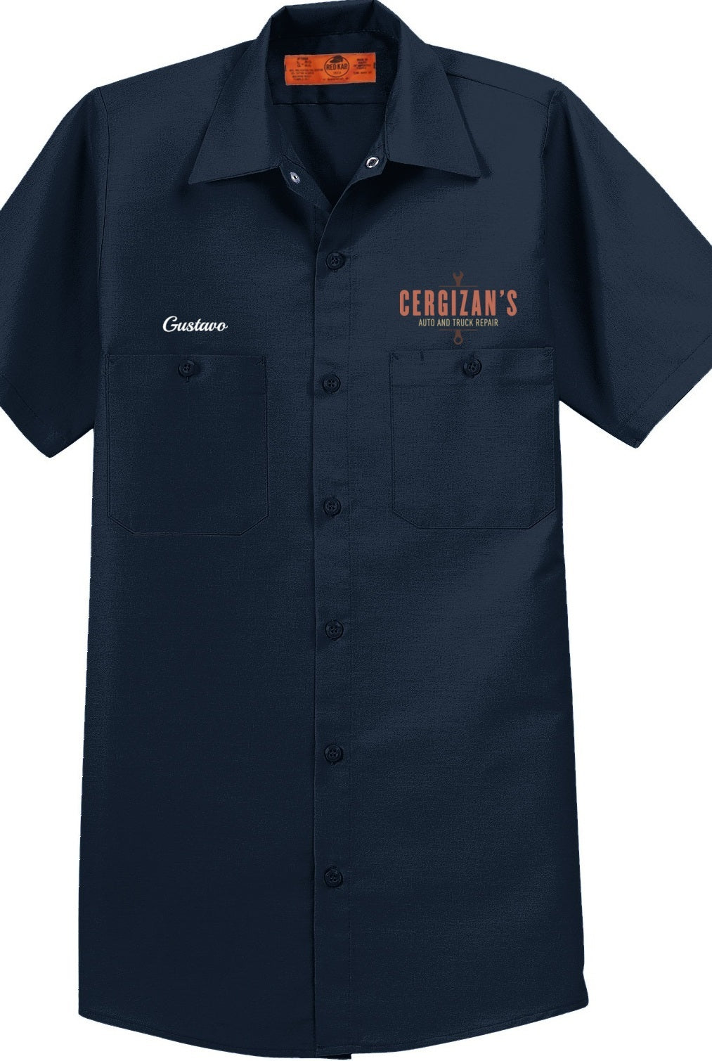 Work Shirt - Short Sleeve Industrial Work Shirt SP24 - Cergizan's Auto and Truck Repair