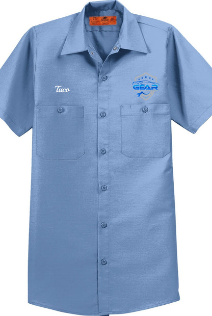 Work Shirt - Short Sleeve Industrial Work Shirt SP24 - Glenns European Auto Repair